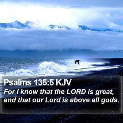 Psalms 135:5 KJV Bible Verse Image