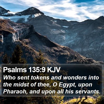 Psalms 135:9 KJV Bible Verse Image