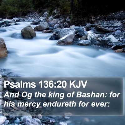 Psalms 136:20 KJV Bible Verse Image