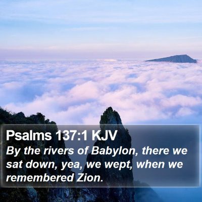 Psalms 137:1 KJV Bible Verse Image