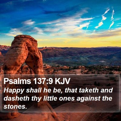 Psalms 137:9 KJV Bible Verse Image