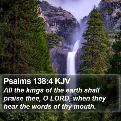 Psalms 138:4 KJV Bible Verse Image