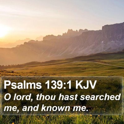 Psalms 139:1 KJV Bible Verse Image
