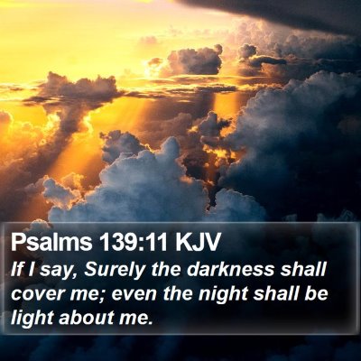 Psalms 139:11 KJV Bible Verse Image