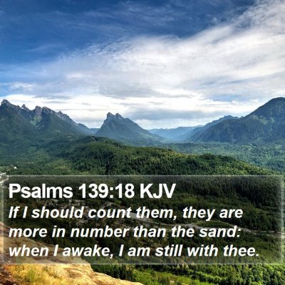 Psalms 139:18 KJV Bible Verse Image