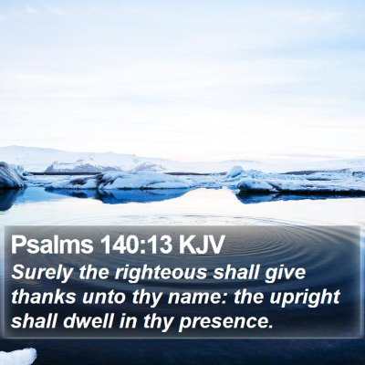 Psalms 140:13 KJV Bible Verse Image