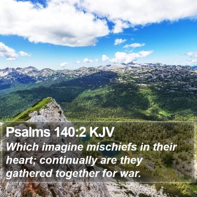Psalms 140:2 KJV Bible Verse Image