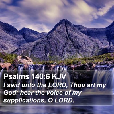 Psalms 140:6 KJV Bible Verse Image