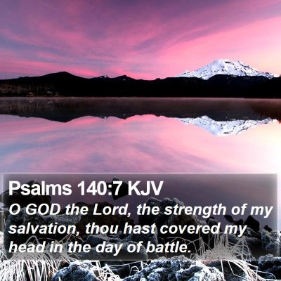 Psalms 140:7 KJV Bible Verse Image