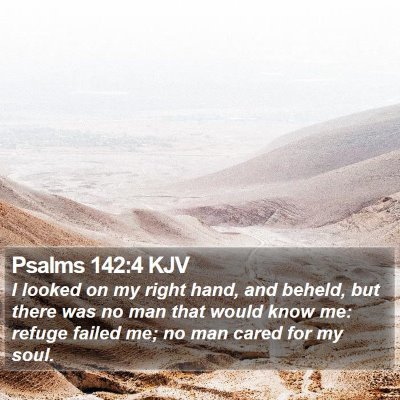 Psalms 142:4 KJV Bible Verse Image