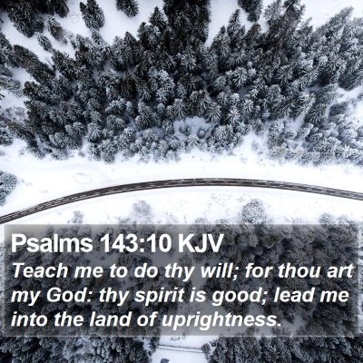 Psalms 143:10 KJV Bible Verse Image