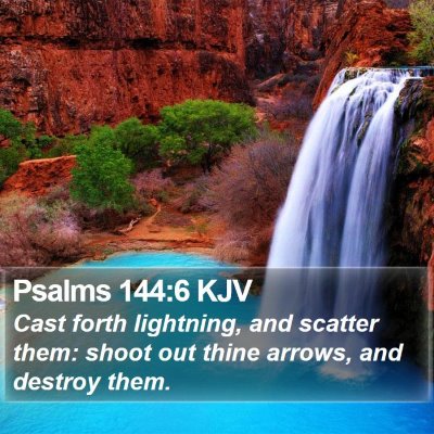 Psalms 144:6 KJV Bible Verse Image
