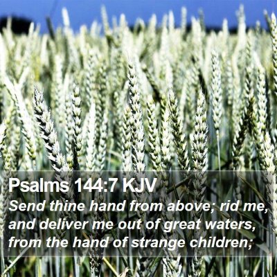 Psalms 144:7 KJV Bible Verse Image