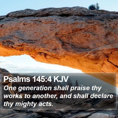 Psalms 145:4 KJV Bible Verse Image