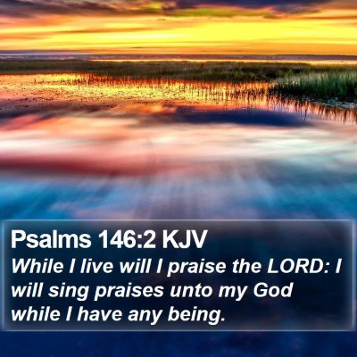 Psalms 146:2 KJV Bible Verse Image