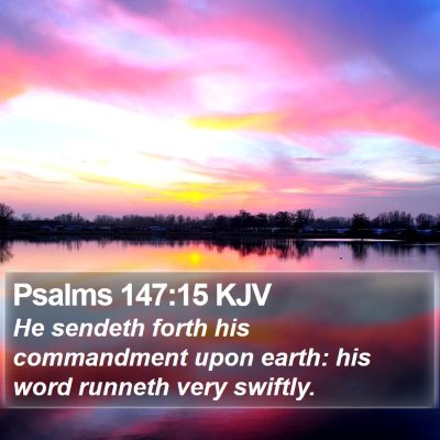 Psalms 147:15 KJV Bible Verse Image