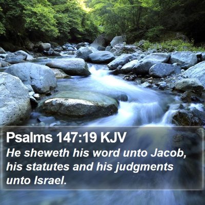 Psalms 147:19 KJV Bible Verse Image