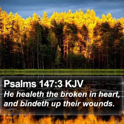 Psalms 147:3 KJV Bible Verse Image