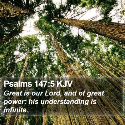 Psalms 147:5 KJV Bible Verse Image