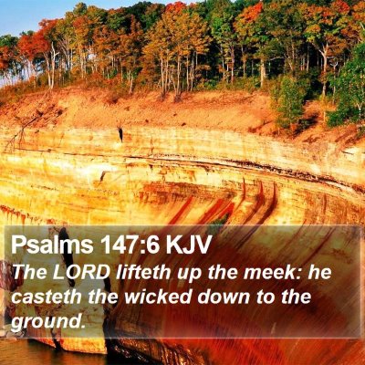 Psalms 147:6 KJV Bible Verse Image