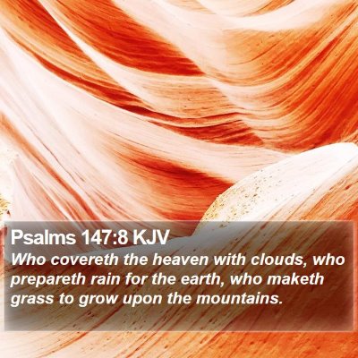 Psalms 147:8 KJV Bible Verse Image