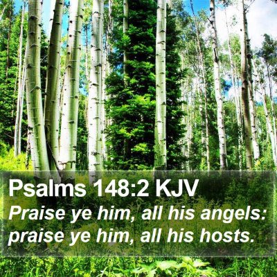 Psalms 148:2 KJV Bible Verse Image
