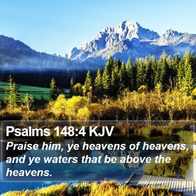 Psalms 148:4 KJV Bible Verse Image