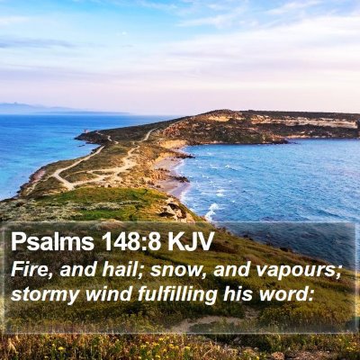 Psalms 148:8 KJV Bible Verse Image