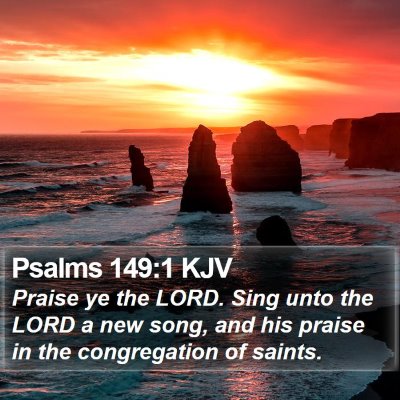 Psalms 149:1 KJV Bible Verse Image