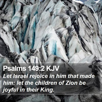 Psalms 149:2 KJV Bible Verse Image