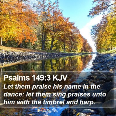 Psalms 149:3 KJV Bible Verse Image