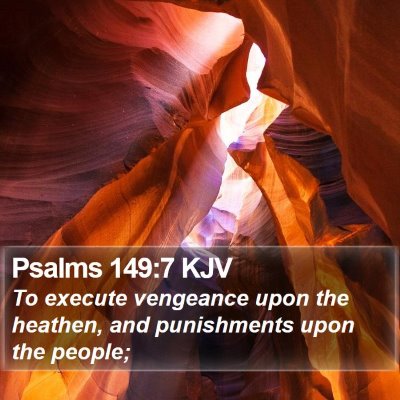 Psalms 149:7 KJV Bible Verse Image