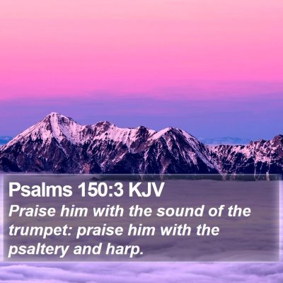 Psalms 150:3 KJV Bible Verse Image