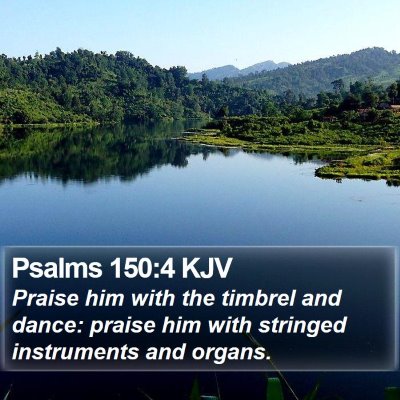 Psalms 150:4 KJV Bible Verse Image