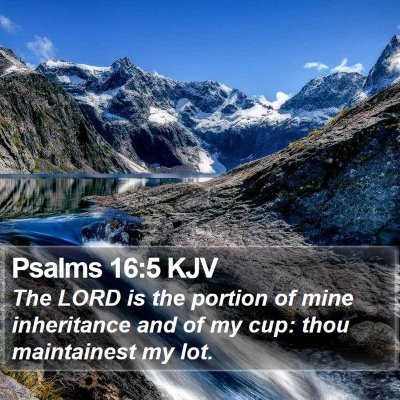 Psalms 16:5 KJV Bible Verse Image