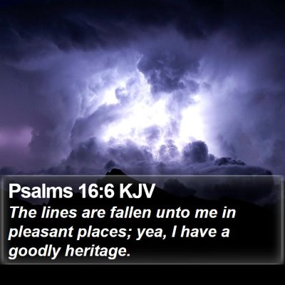 Psalms 16:6 KJV Bible Verse Image