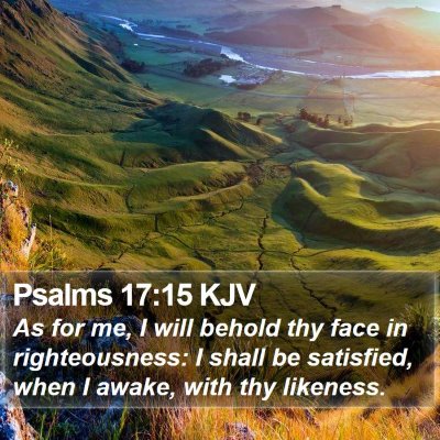 Psalms 17:15 KJV Bible Verse Image