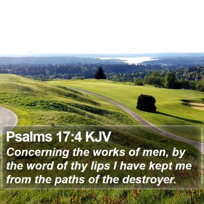 Psalms 17:4 KJV Bible Verse Image