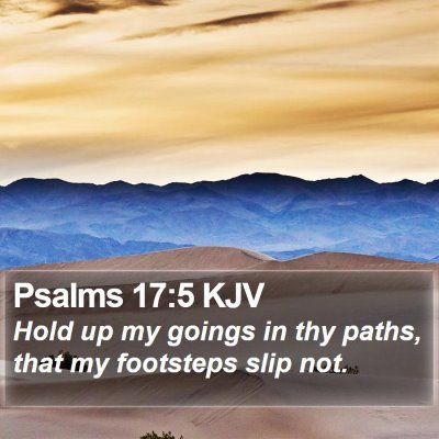 Psalms 17:5 KJV Bible Verse Image