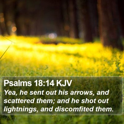 Psalms 18:14 KJV Bible Verse Image