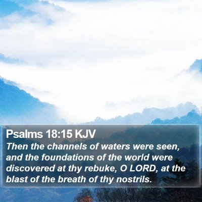 Psalms 18:15 KJV Bible Verse Image