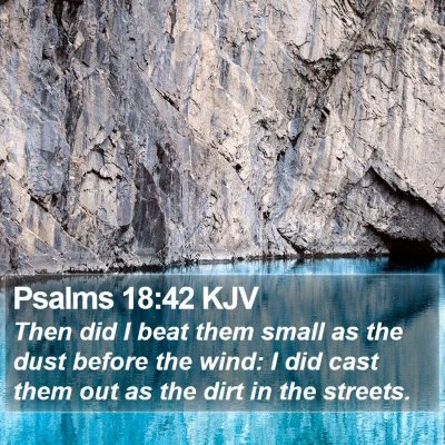 Psalms 18:42 KJV Bible Verse Image