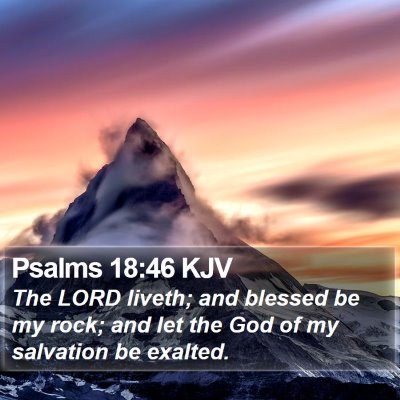 Psalms 18:46 KJV Bible Verse Image