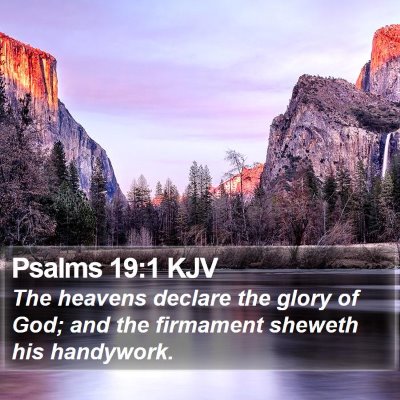Psalms 19:1 KJV Bible Verse Image
