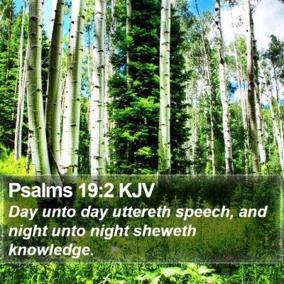 Psalms 19:2 KJV Bible Verse Image