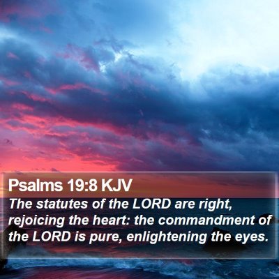 Psalms 19:8 KJV Bible Verse Image