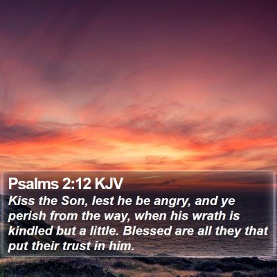 Psalms 2:12 KJV Bible Verse Image