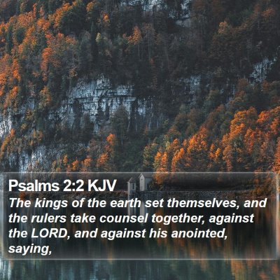Psalms 2:2 KJV Bible Verse Image