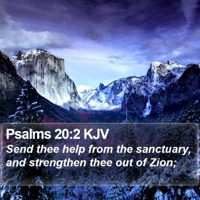 Psalms 20:2 KJV Bible Verse Image