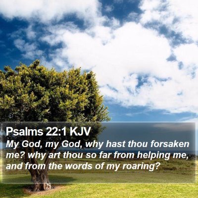 Psalms 22:1 KJV Bible Verse Image